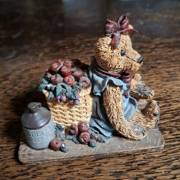 1993 Boyds Bears Bearstone Bailey in the Orchard Lifes Harvest Retired No Box - Picture 3 of 5